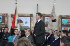 Uroczystość nadania sztandaru ZS w Krasieninie